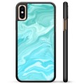 Coque de Protection iPhone X / iPhone XS - Marbre Bleu