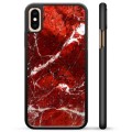 Coque de Protection iPhone X / iPhone XS - Marbre Rouge