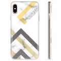 Coque iPhone X / iPhone XS en TPU - Marbre Abstrait