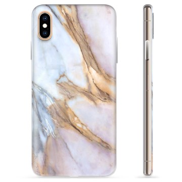 Coque iPhone XS Max en TPU - Marbre Élégant