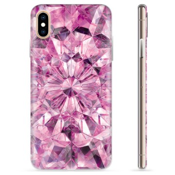 Coque iPhone X / iPhone XS en TPU - Cristal Rose