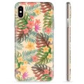 Coque iPhone X / iPhone XS en TPU - Fleurs Roses