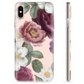 Coque iPhone X / iPhone XS en TPU - Fleurs Romantiques