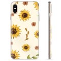 Coque iPhone X / iPhone XS en TPU - Tournesol