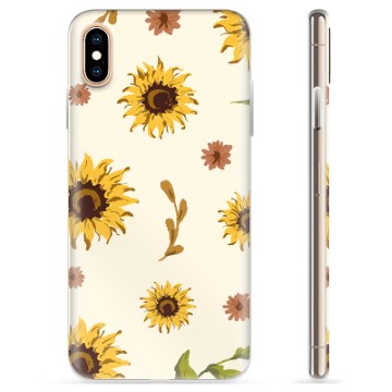 Coque iPhone X / iPhone XS en TPU - Tournesol