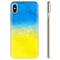 Coque iPhone X / iPhone XS en TPU Drapeau Ukraine - Bicolore