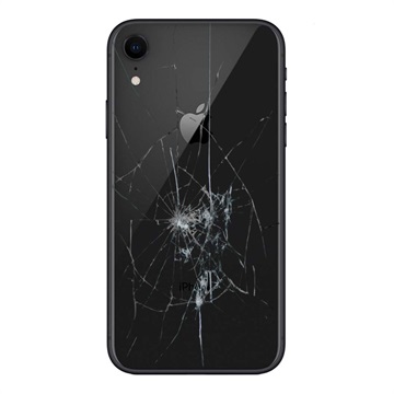Réparation Cache Batterie pour iPhone XR - Verre Seulement - Noir