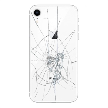 Réparation Cache Batterie pour iPhone XR - Verre Seulement - Blanc