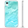 Coque Hybride iPhone XR - Marbre Bleu