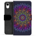 Étui Portefeuille Premium iPhone XR - Mandala Coloré