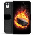 Étui Portefeuille Premium iPhone XR - Hockey sur Glace