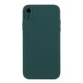 Coque iPhone XR en Silicone - Flexible et Mate - Vert Foncé