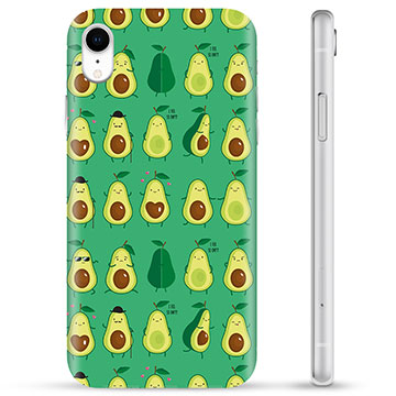 Coque iPhone XR en TPU - Avocado Pattern