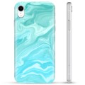 Coque iPhone XR en TPU - Marbre Bleu