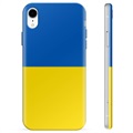 Coque iPhone XR en TPU Drapeau Ukraine - Jaune et bleu clair