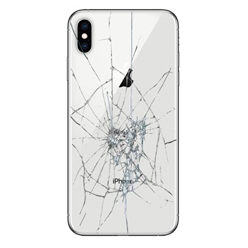 Réparation Cache Batterie pour iPhone XS Max - Verre Seulement - Blanc