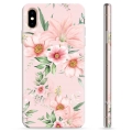 Coque iPhone XS Max en TPU - Fleurs à L'aquarelle