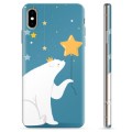 Coque iPhone X / iPhone XS en TPU - Ours Polaire