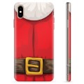 Coque iPhone X / iPhone XS en TPU - Costume de Père Noël