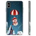 Coque iPhone X / iPhone XS en TPU - Bonhomme de Neige