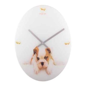 Nextime Puppy Analog Blanc - Horloge