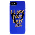 Coque TPU Puro Just Cavalli pour iPhone 5 / 5S / SE - Bleue