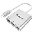 Adaptatrice USB Sandberg USB-C HDMI - Blanc