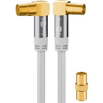 Câble Incliné Antenne Goobay - 135dB - 2m - Blanc