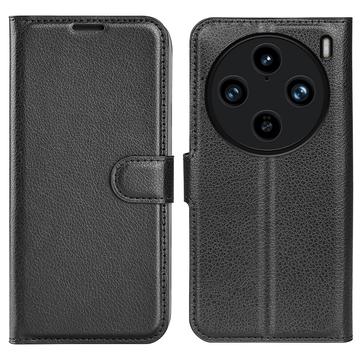 Étui Portefeuille vivo X100 Pro avec Fermeture Magnétique - Noir