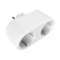 Prise Intelligente Sans Fil Double Port Woox R6073 - Blanc