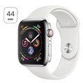 Apple Watch Series 4 LTE MTX02FD/A - Acier Inoxydable, Bracelet Sport, 44mm, 16Go - Argenté