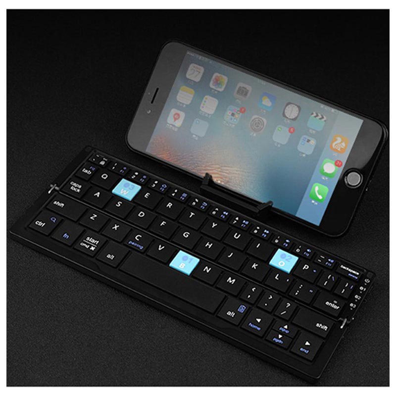 Bow HB199 Foldable 3Channel Bluetooth Keyboard Black