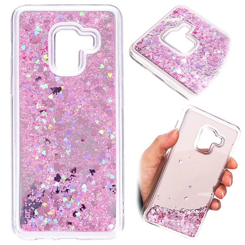 coque samsung a8 2018 rose clair