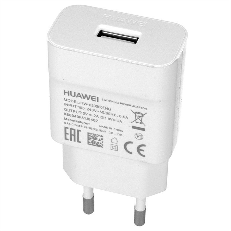 Chargeur USB Rapide Huawei HW-059200EHQ - Bulk - Blanc
