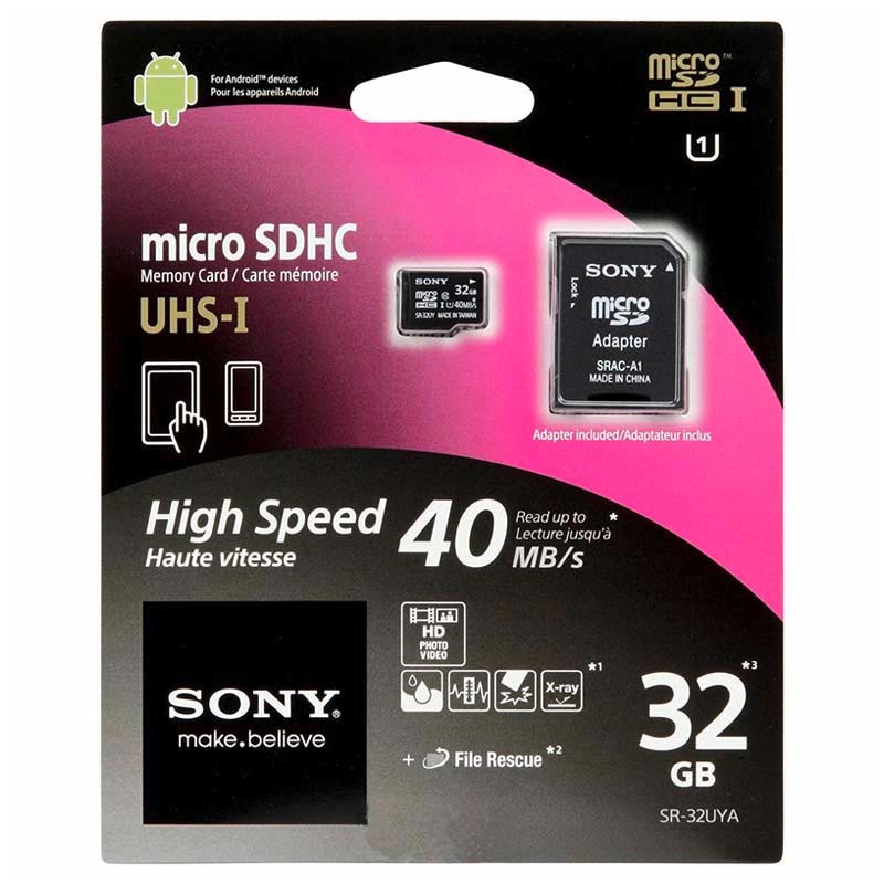 Carte M moire Micro SDHC Sony SR 32UYA 32Go Carte M moire Micro SDHC Sony SR 32UYA 32Go