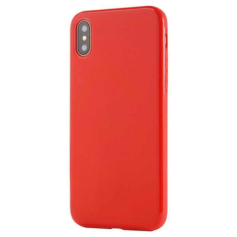 Coque iPhone X / iPhone XS Magnétique en TPU Fin Sulada - Rouge