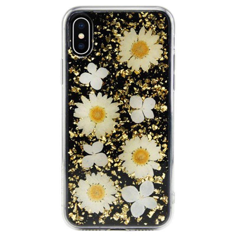 vraies fleurs coque iphone xs max