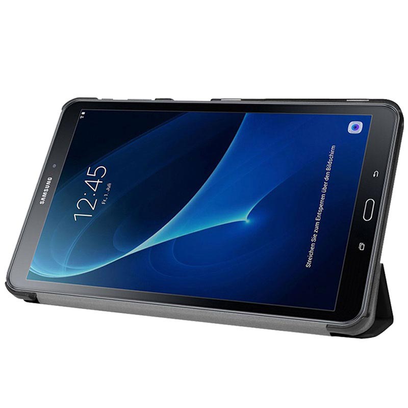 Étui à Rabat Samsung Galaxy Tab A 10.1 (2016) T580, T585 Tri-Fold - Noir