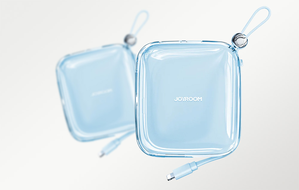 Joyroom Jelly JR-L005 Lightning Power Bank 10000mAh - Ports USB-C, USB-A - Bleu
