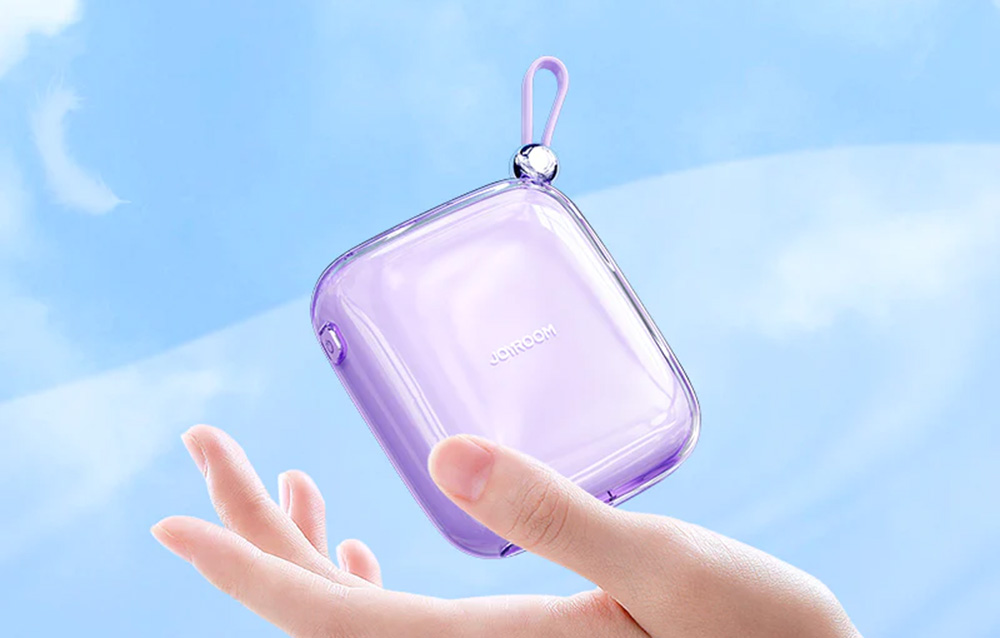 Joyroom Jelly JR-L005 Lightning Power Bank 10000mAh - Ports USB-C, USB-A - Bleu