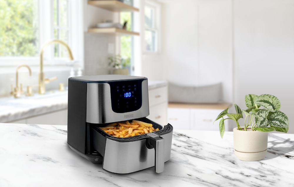 Princess 182060 Deluxe XXL Digital Air Fryer - 1700W, 5.5l - Noir / Gris