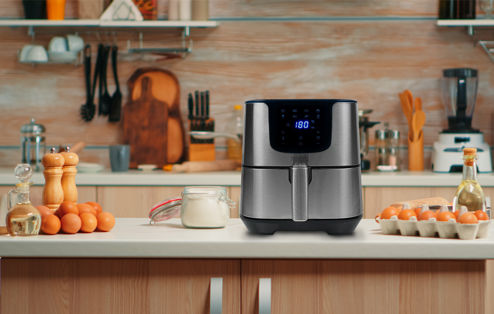 Princess 182060 Deluxe XXL Digital Air Fryer - 1700W, 5.5l - Noir / Gris