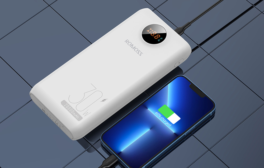 Romoss SW20S Pro Power Bank 20000mAh - 30W - Blanc