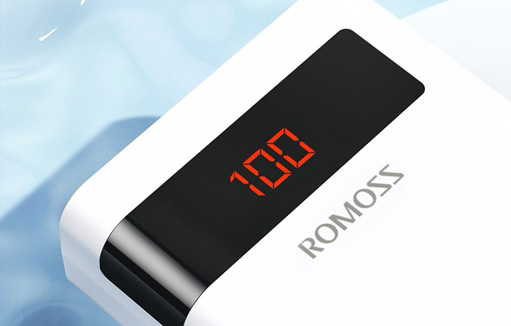 Romoss Sense6PS Pro 30W Power Bank 20000mAh - USB-C, 2x USB-A - Blanc