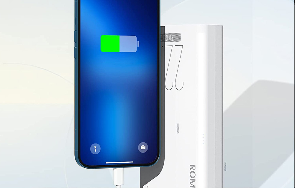 Romoss Sense 8F 30000mAh Power Bank - 22.5W - Blanc