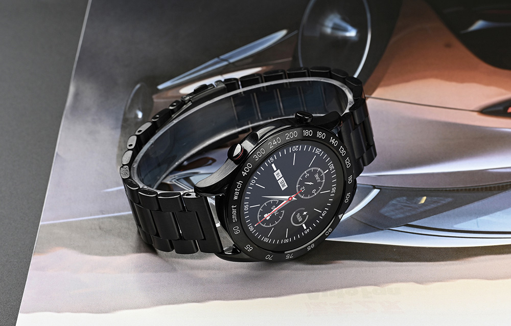 HiFuture FutureGo Pro Smartwatch en acier inoxydable - Noir