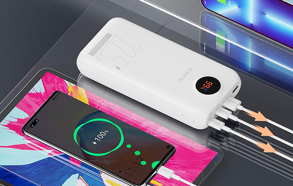 Romoss PSW30PF 30000mAh Power Bank - 22.5W - Blanc