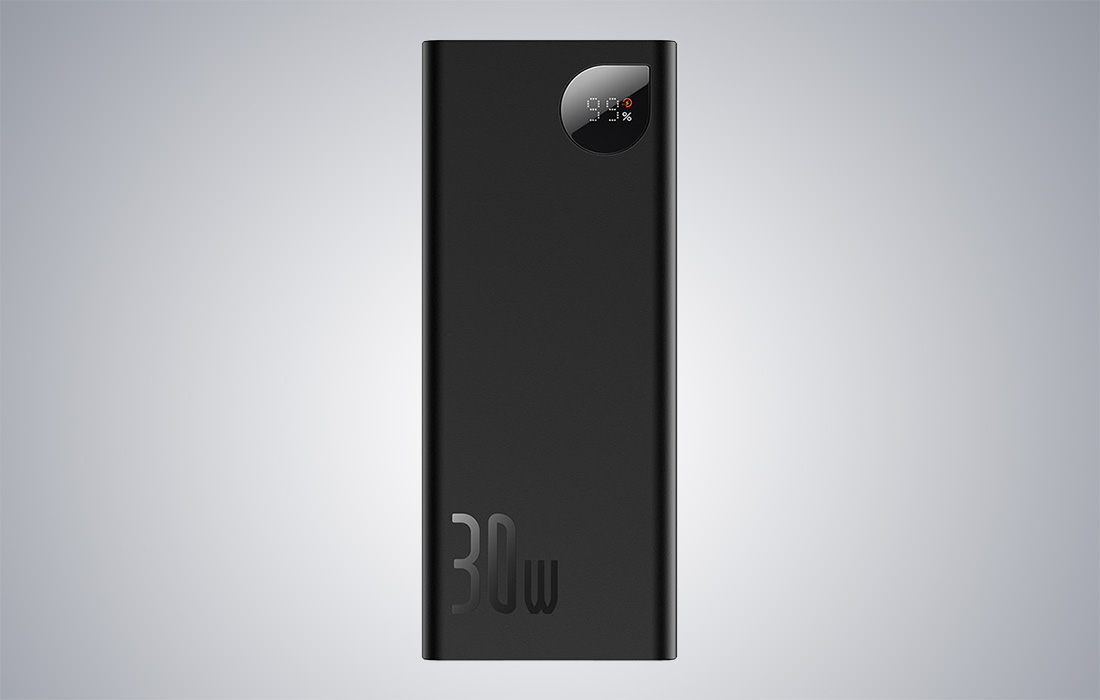 Baseus Adaman Metal Digital Display Power Bank 20000mAh/30W - USB-C, 2xUSB-A - Noir