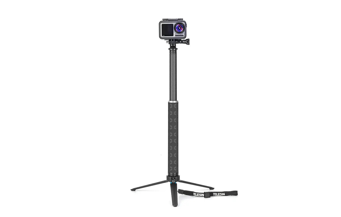 Telesin GP-MNP-90T Bâton / Trépied pour caméra selfie - 0.9m - Noir