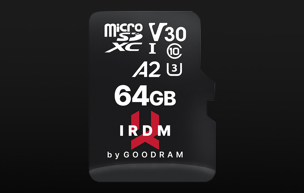 Goodram IRDM Carte mémoire MicroSDXC Class 10 UHS-I/U3 - 64Go